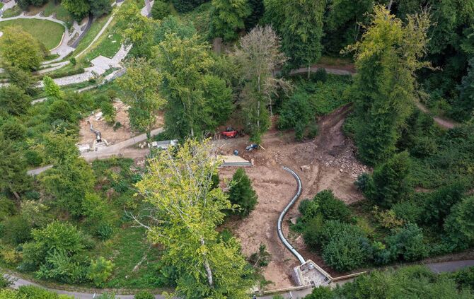 XXL-Rutschen im Stadtgarten Calw