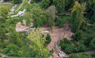 XXL-Rutschen im Stadtgarten Calw