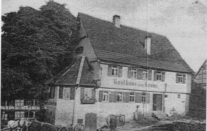 Das ehemalige Gasthaus zur Krone in Breitenfürst.