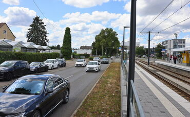 Die U-Bahn-Station "Höhenstraße" in Fellbach (Symbolfoto). Vom Bahnsteig aus beobachteten zwei Polizisten in zivil den Verkehr -