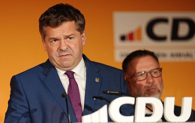 Landtagswahl in Sachsen-Anhalt - CDU-Wahlparty