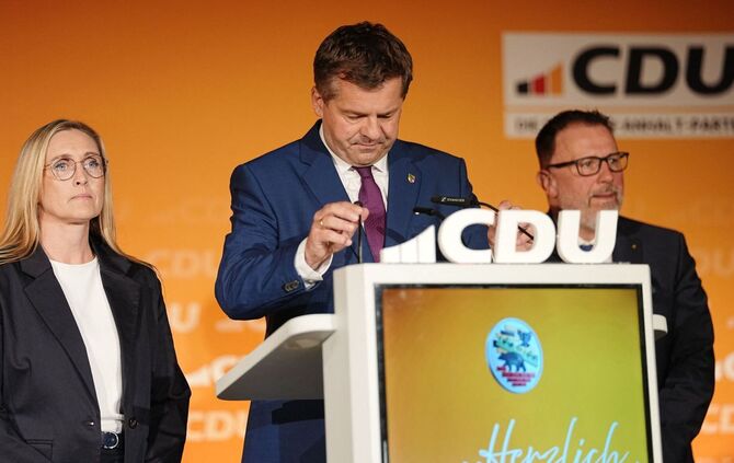 Landtagswahl in Sachsen-Anhalt - CDU-Wahlparty