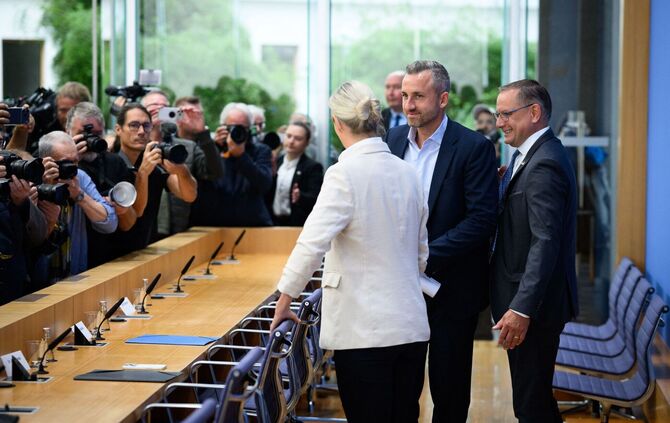 Andrang bei der «Wahlnachlese» der AfD in Berlin.