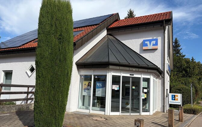 Die Volksbank-Filiale in Höfen wird Anfang 2027 geschlossen.