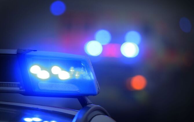 Polizeiauto mit Blaulicht