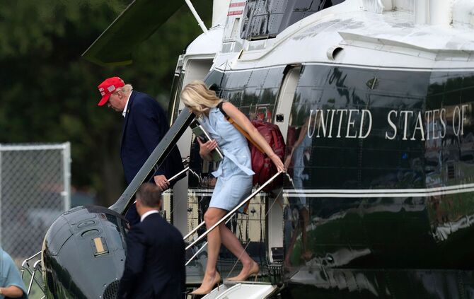Donald Trump und Natalie Harp