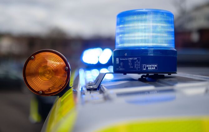 Wegen des ausgebüxten Kängurus war auch die Polizei im Einsatz. (Symbolbild)