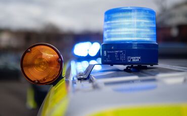 Wegen des ausgebüxten Kängurus war auch die Polizei im Einsatz. (Symbolbild)