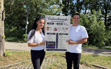 Beatrice Massari und Alex Giovarruscio haben das Programm fürs Festwochenende auf die Beine gestellt.