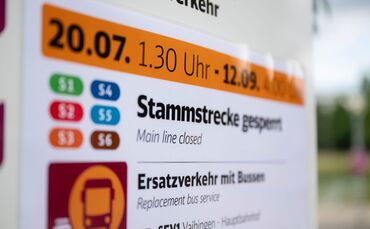 Wegen Bauarbeiten mussten Pendler in Stuttgart wochenlang auf Ersatzbusse umsteigen. (Archivbild)