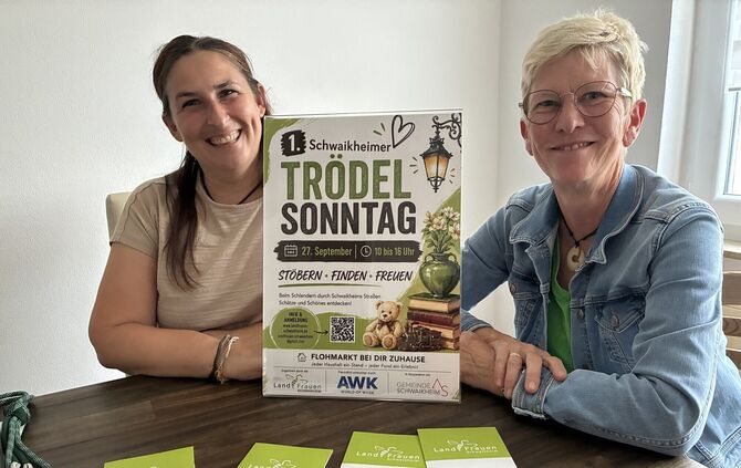 Anja Müller und Corinna Drung (r.) organisieren die Premiere.