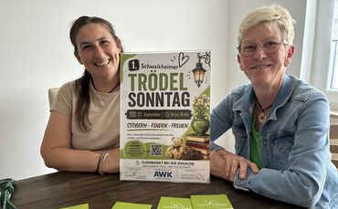 Anja Müller und Corinna Drung (r.) organisieren die Premiere.