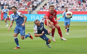 Das tat weh: Viel Spaß hatten der VfB Stuttgart und Torschütze Maximilian Mittelstädt gegen die TSG Hoffenheim nicht.