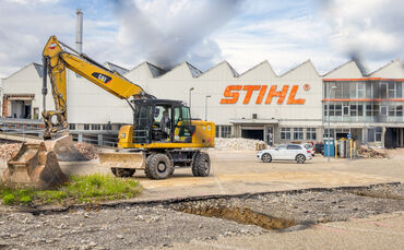 Abbruch des Stihl-Werks in Ludwigsburg im Jahr 2023.