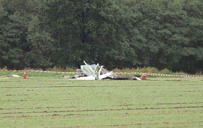 Absturz eines Kleinflugzeugs im Rheinland
