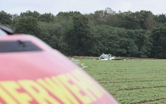 Absturz eines Kleinflugzeugs im Rheinland