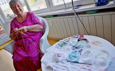 Am liebsten greift Gisela Guntow täglich zu Stricknadeln und Wolle.