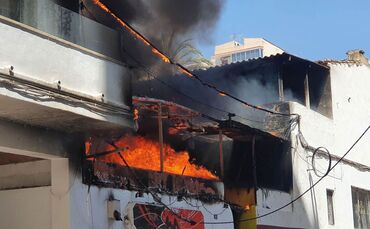 Feuer in einem Restaurant auf Mallorca