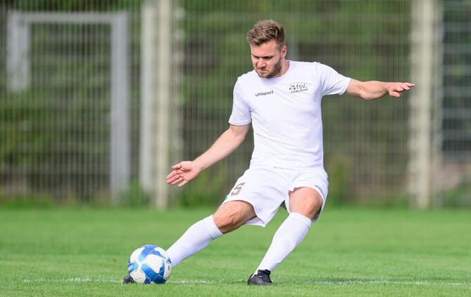 FSV-Innenverteidiger Daniel Stölzel legte zuletzt den Siegtreffer in Schwäbisch Hall auf.