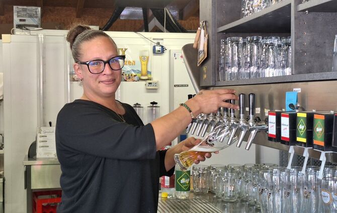 Shanté Tucker, die Betriebsleiterin des Stadtbiergartens, ist mit der diesjährgen Saison sehr zufrieden.