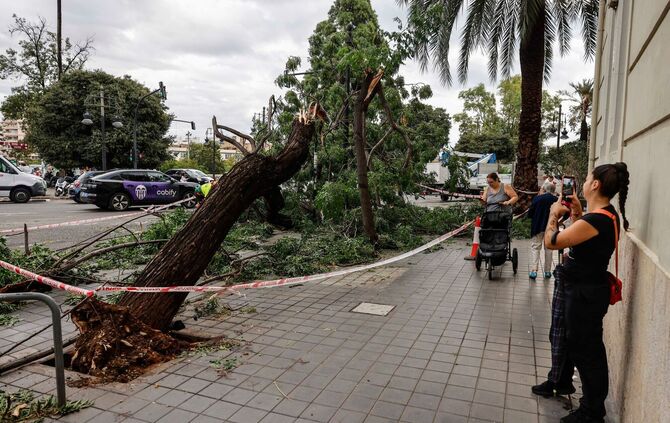 Schwere Regenfälle in Spanien