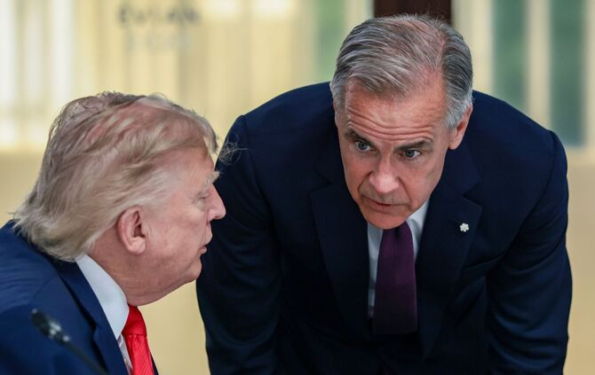 US-Präsident Donald Trump und Carney standen zuletzt auf Kriegsfuß. (Archivbild)