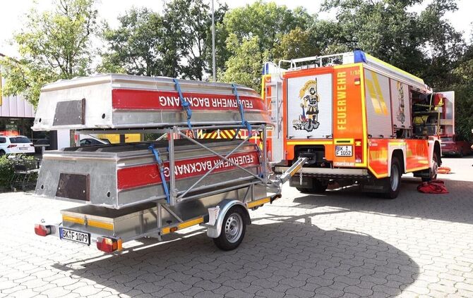 Rettungskräfte der Feuerwehr Backnang waren vor Ort im Einsatz.