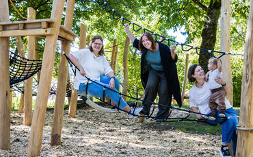 Der Spielplatz "Klause Wäldle" wurde mit reichlich Engagement der Remshaldener Eltern neu geplant und aufgebaut. Nadine Korkisch