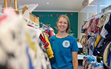Nadine Baron (32) in ihrem ersten eigenen Laden in Beutelsbach.