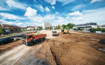 Baustelle Bauprojekt Douglasienhöhe