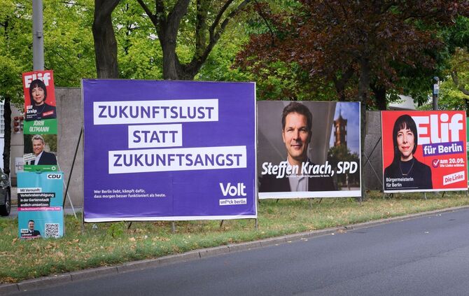 Wahl zum Berliner Abgeordnetenhaus - Plakate