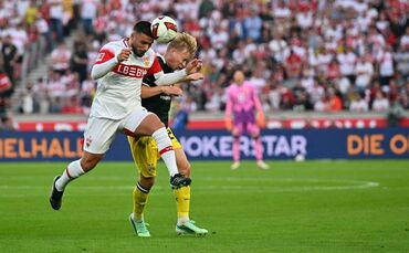 Gewohnt deutlich: VfB-Kapitän Deniz Undav (l).