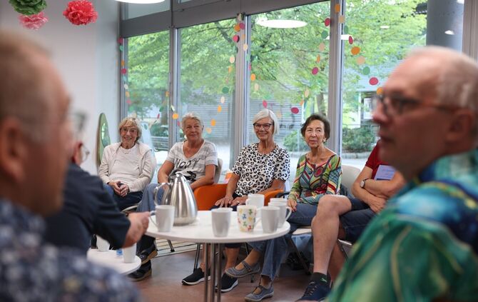 Beim Plaudern im Forum Nord kommt fast nur Positives zur Korber Höhe auf - aber es gibt auch Bewohner des Stadtteils, "die wir n
