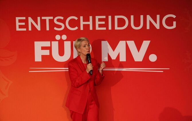 Landtagswahl Mecklenburg-Vorpommern - Wahlparty SPD