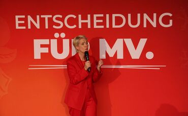 Landtagswahl Mecklenburg-Vorpommern - Wahlparty SPD