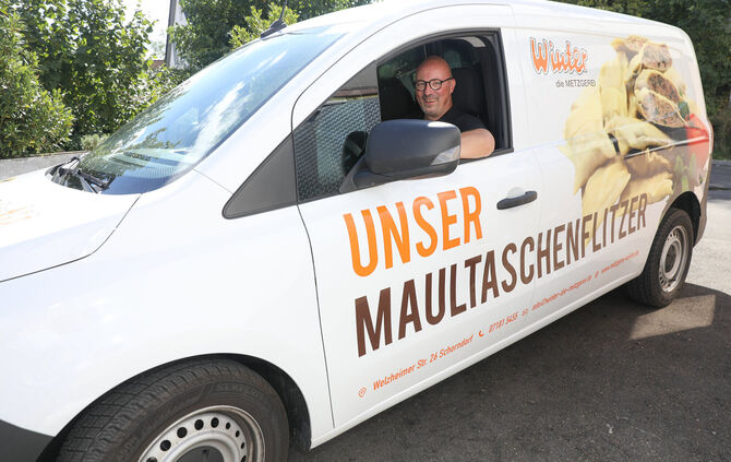 Der Maultaschenflitzer ist auch beim Partyservice im Einsatz.