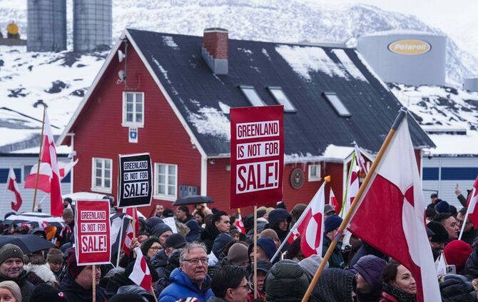 Grönland-Konflikt - Proteste in Grönland