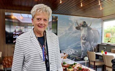 Wirtin Linda Brandl hat den Weißen Saal in ihrem Lindhälder Stüble innen völlig umgestaltet. Er hat nun einen neuen Namen: Lindh