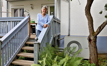 Sabine Zeiner hat ihr Drei-Parteien-Haus in Waiblingen, Baujahr 1930, im Jahr 2024 mit einer Wärmepumpe ausgestattet.