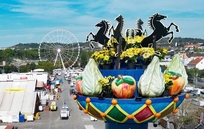 Vor dem 179. Cannstatter Volksfest