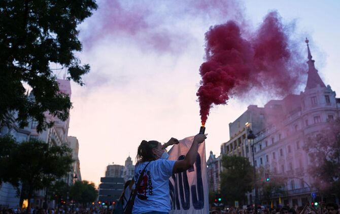 Protest in Madrid