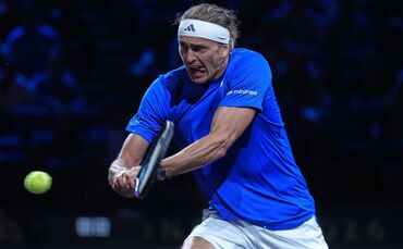 Alexander Zverev beim Laver Cup in Aktion.