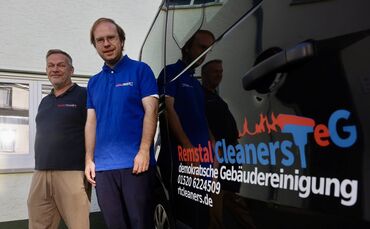 Sie heißen eigentlich „Remstal Cleaners“, aber angesprochen werden sie immer auf ihren Untertitel: Thomas Gantner (links) und An