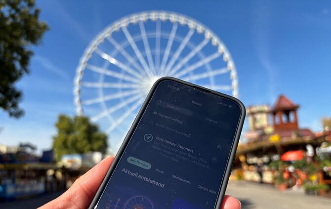 In der App kann man Standort und Ziel eingeben und so sehen, wer zur gleichen Zeit in dieser Richtung unterwegs ist.