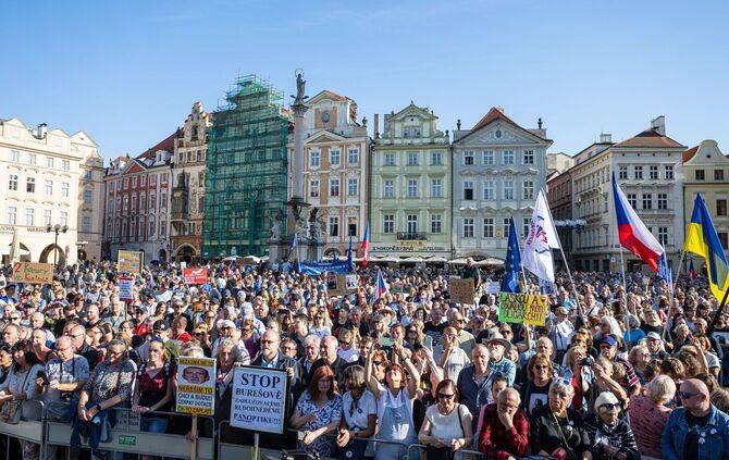 Proteste in Prag