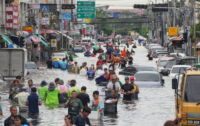 Überschwemmungen in Bangkok