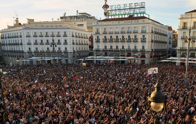 Protest in Madrid