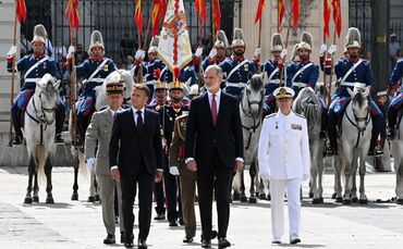 Frankreichs Präsident Macron zu Staatsbesuch in Spanien