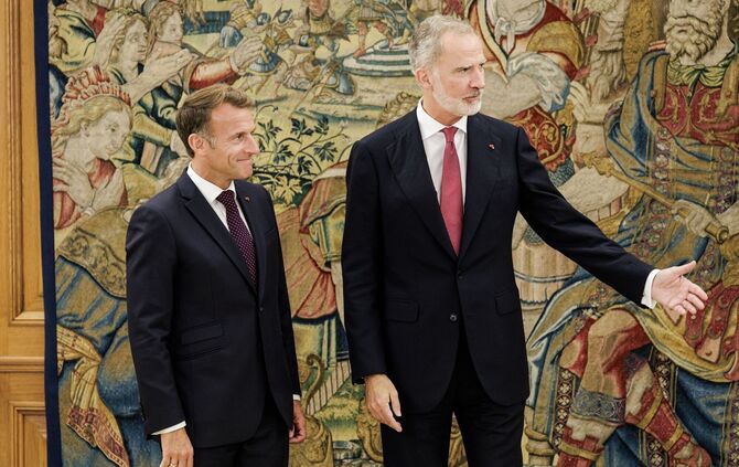 Frankreichs Präsident Macron zu Staatsbesuch in Spanien