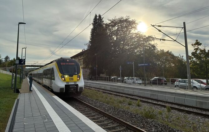Der Zug fährt nicht.